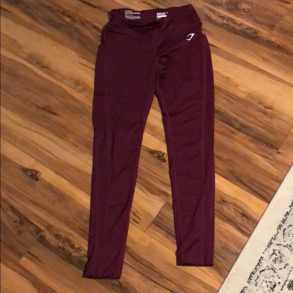 Gymshark Plum color DRY Leggings.